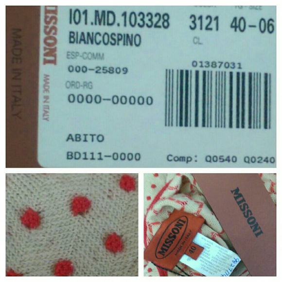 Missoni  Orange Label Halter Top Dress-NWT - Picture 4 of 4